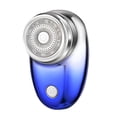 thumbnail image 1 of Maquinillas de afeitar para hombres, mini afeitadora, afeitadora portátil (2024), nueva actualización, uso con un solo botón, mini afeitadora con carga USB, ideal para casa, coche, viajes, color azul, 1 of 5