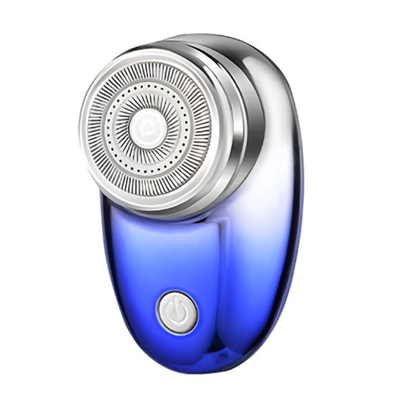 Maquinillas de afeitar para hombres, mini afeitadora, afeitadora portátil (2024), nueva actualización, uso con un solo botón, mini afeitadora con carga USB, ideal para casa, coche, viajes, color azul