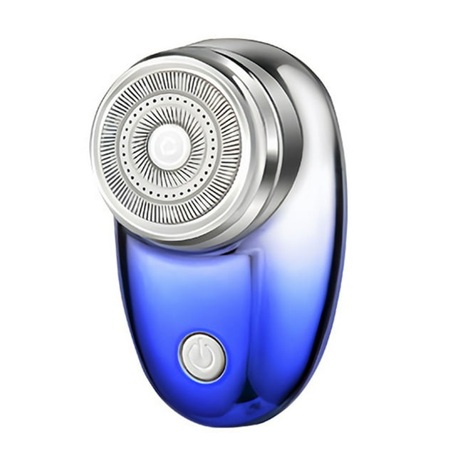 Maquinillas de afeitar para hombres, mini afeitadora, afeitadora portátil (2024), nueva actualización, uso con un solo botón, mini afeitadora con carga USB, ideal para casa, coche, viajes, color azul