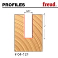 thumbnail image 2 of Router Bit Freud 04-124, doble flauta de 3/8 pulgadas, 6,4 cm, 2 of 5