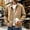 Khaki, variant on Fengqque Men's Faux Suede Stand Collar Bomber Jacket Full‑Zip Loose Fit Casual Coat Khaki XL