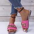 thumbnail image 4 of Zapatillas con punta abierta y plana para mujer, sandalias cómodas, informales, cómodas, para playa Wmkox8yii  ytu854, 4 of 9