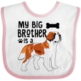thumbnail image 3 of Inktastic My Big Brother is a Saint Bernard Boys or Girls Baby Bib, 3 of 4