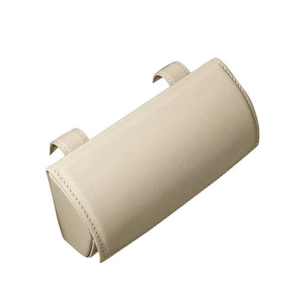 Gafas Para Parasol De Coche, Gafas De Sol De Cuero Pu Para Coche, Estuche Para Gafas, Caja De Almacenamiento, Organizador Para Coche, Suv, Camión Yuarrent HA040632-03