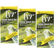 3 Pack- Ayr Saline Nasal Gel with Soothing Aloe 0.50 oz Each