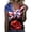WenDA03_Blue, variant on WEIWEN 250th Anniversary USA Shirt Women America 250 T Shirts V Neck Short Sleeve Celebration Patriotic USA Flag Printed 1776-2026 Tshirts Shirts for Women Tops Blue S
