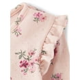 thumbnail image 2 of The Children's Place Toddler Girls Long Sleeve Floral Pointelle Flutter Top, Sizes 12M-5T, 2 of 3