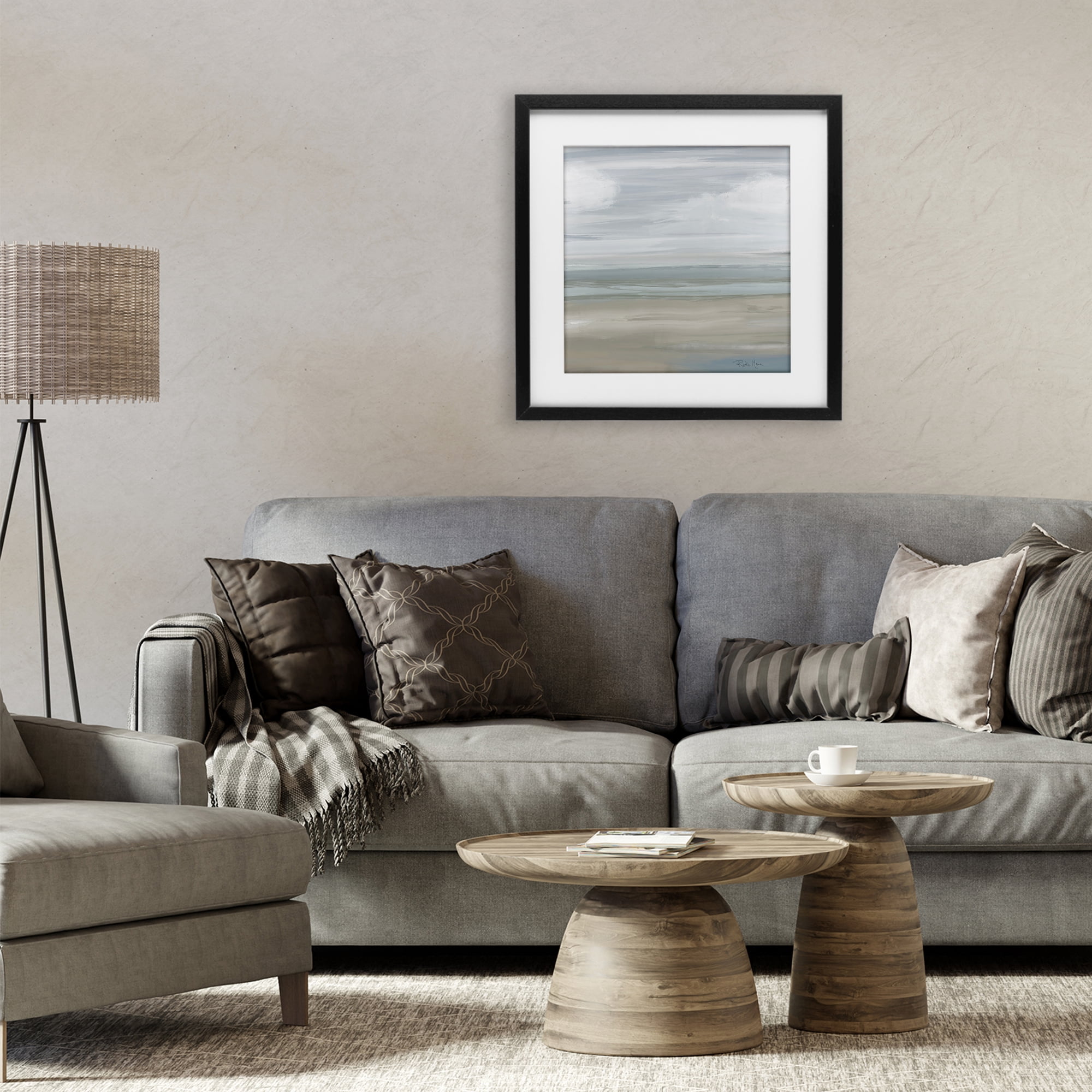 Stupell Industries Another Day Peaceful Landscape Black Framed Print Under Glass, design by Robin Maria