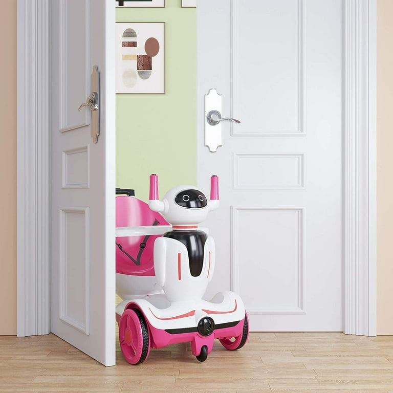 TOBBI 3 in 1 Kids Electric Ride On Robot Buggy Toy w/Remote