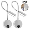 thumbnail image 1 of Pengxiang Hose Wall Sconce Metal Flexible 2PCS 360° Rotation Wired LED Reading Lamp, 1 of 10
