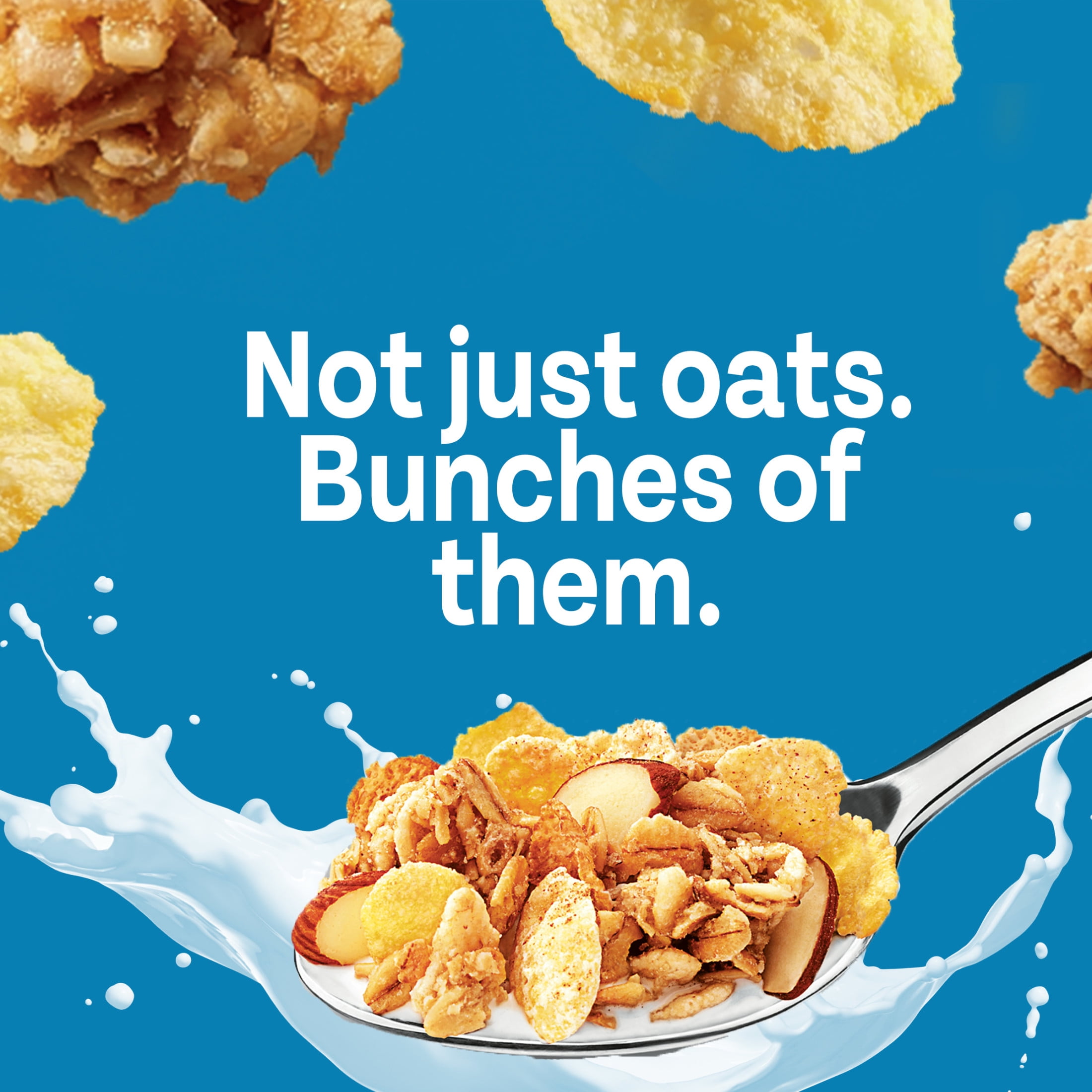 (12 pack) Honey Bunches of Oats with Almonds, Almond Breakfast Cereal, Family Size 18 oz Box