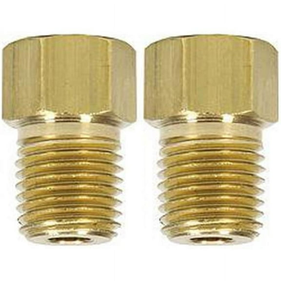 Allstar Performance ALL50129 Adapter Fittings - Inverted Flare - 5/16" to Male 1/4"-18NPT - 2 pack
