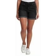 Calvin Klein Womens Roll Cuff Short (Black Sand, 2)
