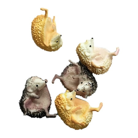 

Etereauty 5pcs Hedgehog Cup Doll Adorable Model Hedgehog Toy Tea Cup Pendant Ornament Funny Toys Gadgets (Random Color)
