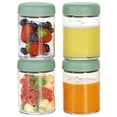 thumbnail image 1 of Contenedores para Alimentos de Bebé haakaa 4 piezas 200 ml a prueba de fugas, 1 of 8