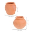 thumbnail image 2 of AURARMLET Small Clay Pots 6Pcs Terracotta Planters for Plants and Succulents 2.30X1.90X1.90in, 2 of 8