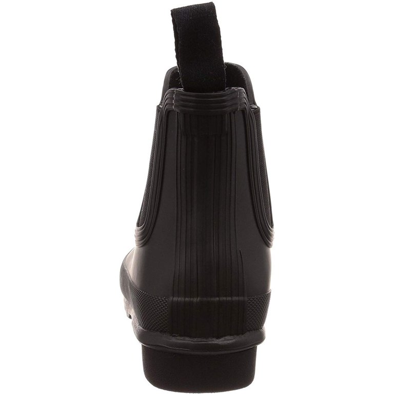Hunter Women's Original Chelsea Rain Boots In Black, Size 6 Medium US - Ankle-High Waterproof Rubber Boots