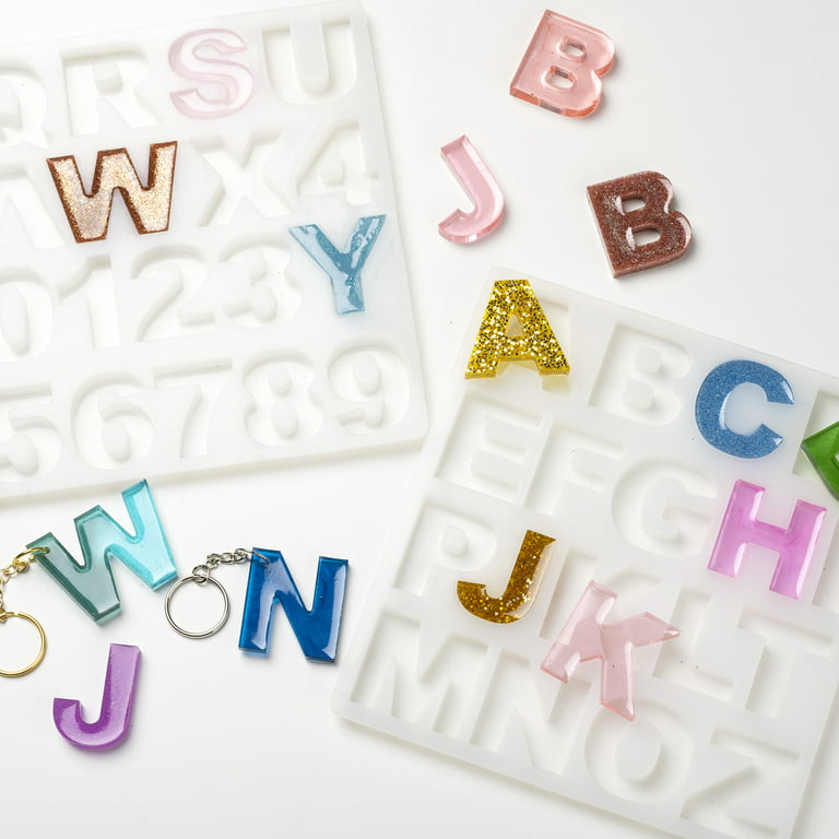 Alphabet & Numbers Silicone Mold (3 pieces)