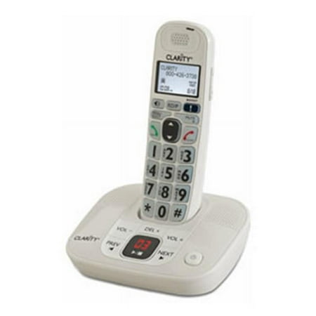 UPC: 0017229134959 | Clarity D712 Cordless Phone – DECT – White – 1 x Phone Line – Answering Machine – Caller ID – Speakerphone – Backlight