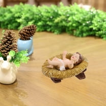 PBPBOX Tiny Jesus Resin Baby Jesus Figurine Multi-colored 1Pack Religious Ceremonies Decor