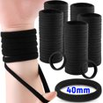 thumbnail image 1 of 500 Uds. Bandas elásticas para el cabello para mujeres y niñas, diadema básica negra para el cabello, coleta Simple, accesorios para el cabello, 1 of 5