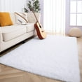 thumbnail image 3 of Softlife Super Soft Rug for Living Room Fluffy Rugs for Dorm Room Cute Plush Carpet for Bedroom,3' x 5',White, 3 of 7