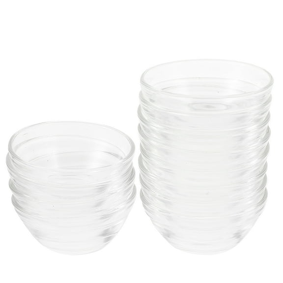 QUMONIN 12 Glass Bowls for Kitchen Prep, Dessert, Dips, Salad, Candy - 2.3 x 1.1 Inch