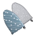 thumbnail image 3 of CIMAXIC 2pcs Garment Steamer Mitt Handheld Ironing Board Mini Ironing Plate with Finger Loop,9.84"X5.91"X1.1", 3 of 4