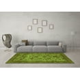 thumbnail image 3 of Ahgly Company Indoor Square Abstract Green Modern Area Rugs, 5' Square, 3 of 4