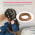 thumbnail image 2 of 10 Pièces Bandes de Cheveux Mélangés Liens de Cheveux Extensibles Réglable Décoratif Haute Élasticité Titulaire de Queue de Cheval de Protection Filles Accessoires pour Enfants Café, 2 of 5