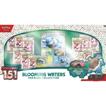 Pokemon 151 Blooming Waters Premium Collection - 12 Packs   Promo Cards