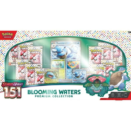 Pokemon 151 Blooming Waters Premium Collection - 12 Packs + Promo Cards