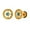 gold, variant on Stainless Steel Turquoise Compass Earrings for Men, Gold Plated Round Studs with Retro Pattern, Mens Fashion Jewelry