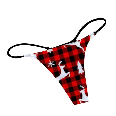 Aayomet Underpants For Women Women Low Rise G String Female T Back Thongs Underwear Ladies Breathable Briefs Girl Lingerie Red XL