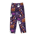 thumbnail image 4 of Balery Halloween Sweet Candy print Women's Pajama Pants,Ultra Lightweight Pjs,Lounge Pant-Large, 4 of 9