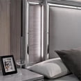 thumbnail image 3 of Furniture of America Hariston Wood Cal King Bed with LED Lights in Light Gray, 3 of 5