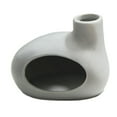 thumbnail image 2 of Tnarru Holder Ceramic Censer with Chimney Decoration Cone Incense Burner Gray, 2 of 8
