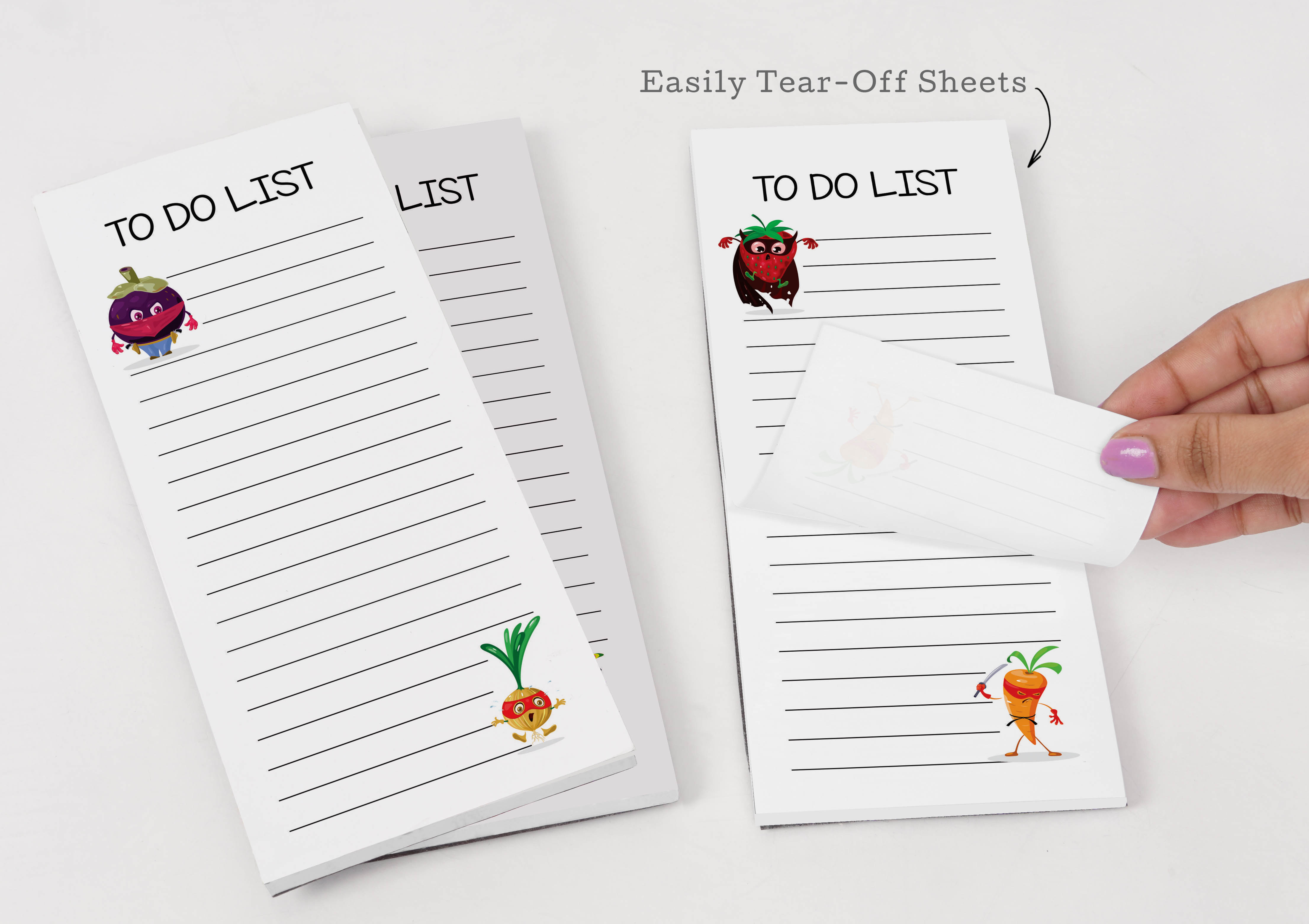 Inkdotpot Pack of 3 Magnetic Fridge To-Do List Notepads- Magnetic Memo Pads For Refrigerator-(50 Sheets Each)-9T