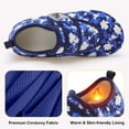 thumbnail image 2 of Barerun Women Men Wide Comfy Slippers Soft Barefoot Slip on House Shoes, 2 of 7