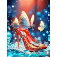 thumbnail image 1 of (sz4863) Resina Con Diamantes Fantasía Tacones Altos Serie Abstracta 30x40CM, 1 of 9
