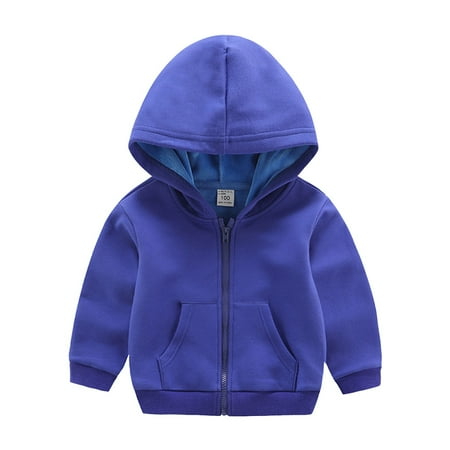 

RPVATI Toddler Baby Child Children Kids Hooded Zip Up Hoodie Tops Pockets Sweatshirt Long Sleeve Jacket Outfit 1Y-10Y