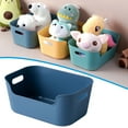 thumbnail image 2 of CAROOTU Storage Basket with Handles Thick PP Materials Portable Desktop Sundries Snack, 2 of 5