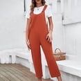 thumbnail image 2 of Moda mujer verano Casual Sexy manga corta Color sólido vendaje pantalones de pierna ancha monos Fridja alkflakhf36940, 2 of 4