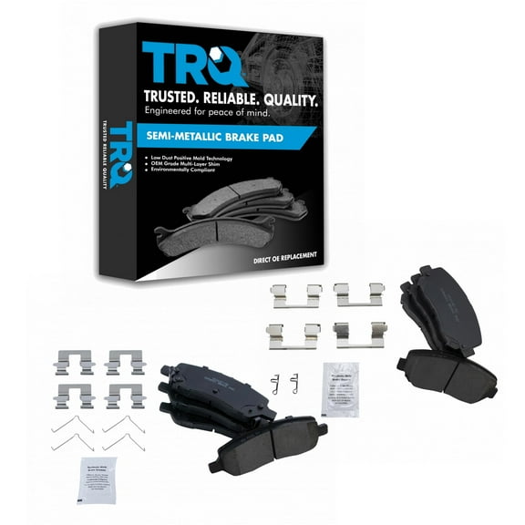 TRQ Front & Rear Ceramic Disc Brake Pad Kit for 2013-2016 Dodge Dart New BFA20107