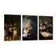 thumbnail image 1 of Cuadro Decorativo Tríptico Vertical Arte Rembrandt Canvas Revolution  Set De 3 Cuadros 30x45 cm, 1 of 5