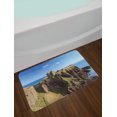 thumbnail image 2 of Scotland Bath Mat, Dunnottar Castle with Blue Sky in Stonehaven Architecture European, Plush Bathroom Decor Mat with Non Slip Backing, 29.5" X 17.5", Multicolor, by Ambesonne, 2 of 2