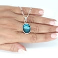 thumbnail image 5 of 925 Sterling Silver Women Jewelry Natural Labradorite Pendant, 5 of 8