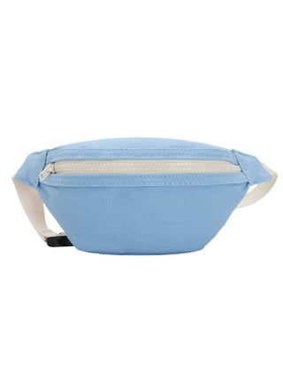 Children's star belt bag in blue and white cotton