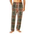 thumbnail image 2 of Cyglowse Mens Pajama Pants Flannel Buffalo Plaid Comfy Lounge Pants PJ Bottoms with Pocket Green 2XL, 2 of 6