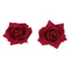 thumbnail image 4 of Horquilla de tela roja con forma de rosa, broche de flores artificiales, accesorio para el cabello de novia para fiestas y presentaciones navideñas., 4 of 6